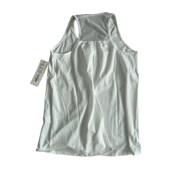 LUCKY IN LOVE White Racerback Logo Tank Top Size Medium NEW New with tags - Picture 5 of 5